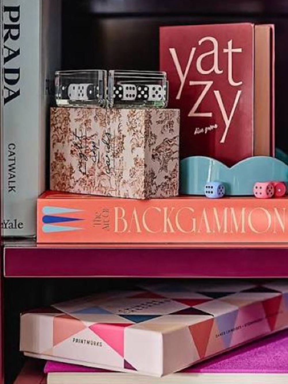 NWT, Anthropologie X Papier Yatzy Bookshelf Dice Game 🎲 - Picture 5 of 5